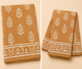 Classic Caramel Cotton Saree | Handwoven Craftsmanship