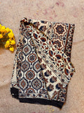 Handwoven Modal Silk Saree with Traditional Floral & Geometric Prints