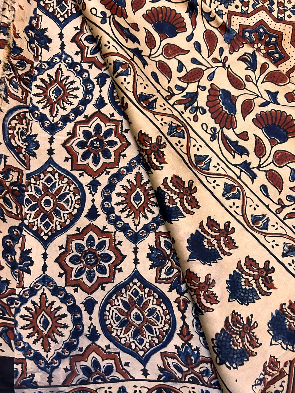 Handwoven Modal Silk Saree with Traditional Floral & Geometric Prints